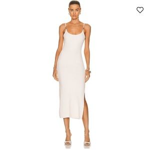 The Range Primary Rib Hardware Midi dress